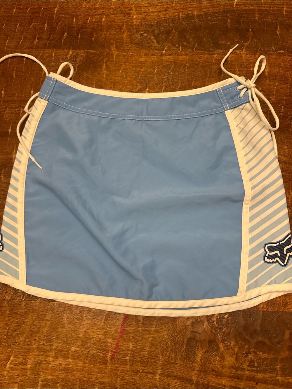Fox Racing Blue and White Tie-Side Skirt